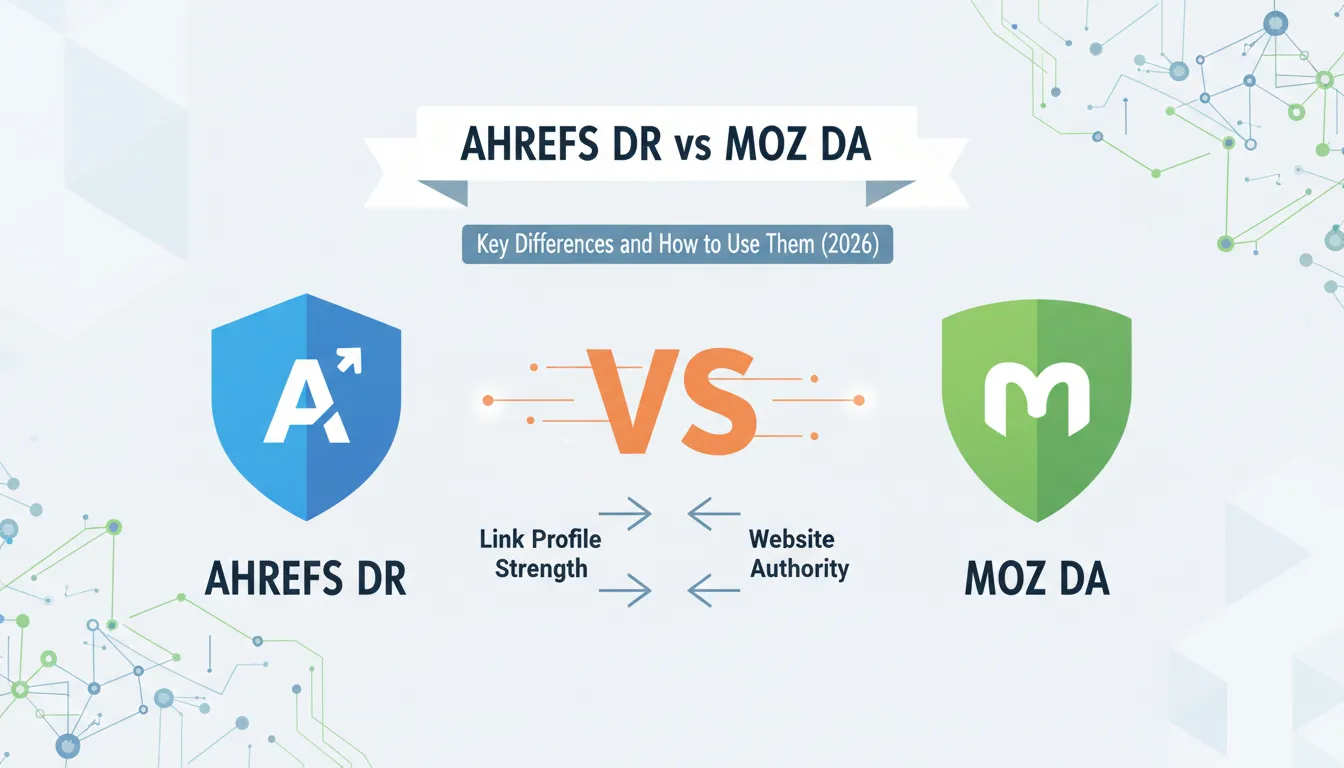 Ahrefs DR vs Moz DA: Key Differences and How to Use Them (2026)